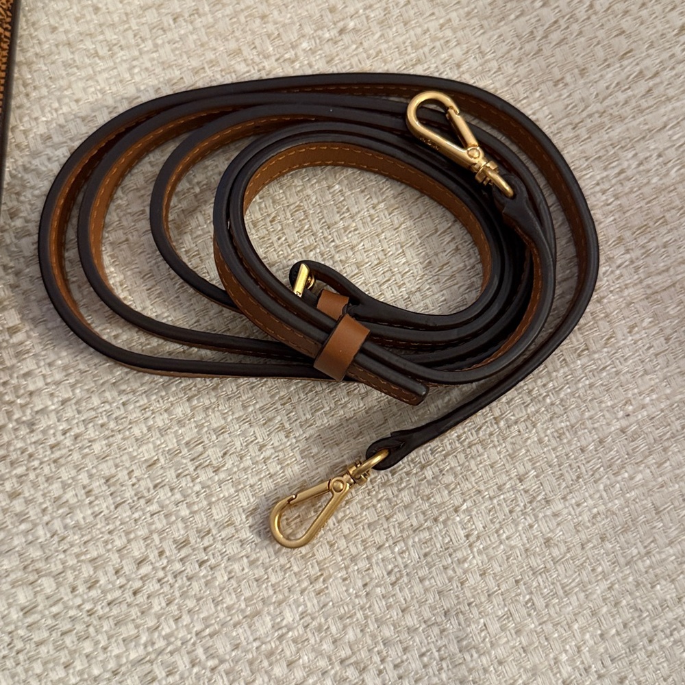 MCM Tan and Black Monogram Bag - Picture 9 of 10
